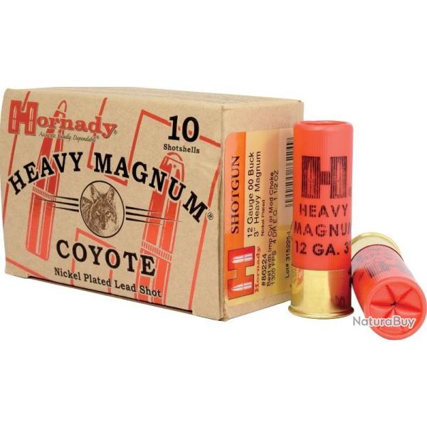 BOITE DE 10 CARTOUCHES HORNADY 12 GA 00 NICKEL 3�� 86224