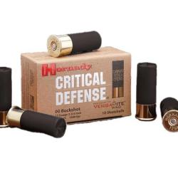BOITE DE 10 CARTOUCHES HORNADY 12 GA 00 BUCKSHOT CRIT DFNSE 86240
