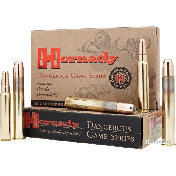 BOITE DE 20 CARTOUCHES HORNADY 458 LOTT 500 GR DGS 8262