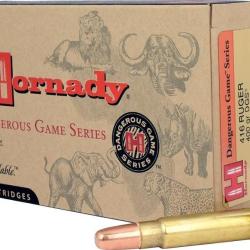 BOITE DE 20 CARTOUCHES HORNADY 416 RUGER 400 GR DGS 82666