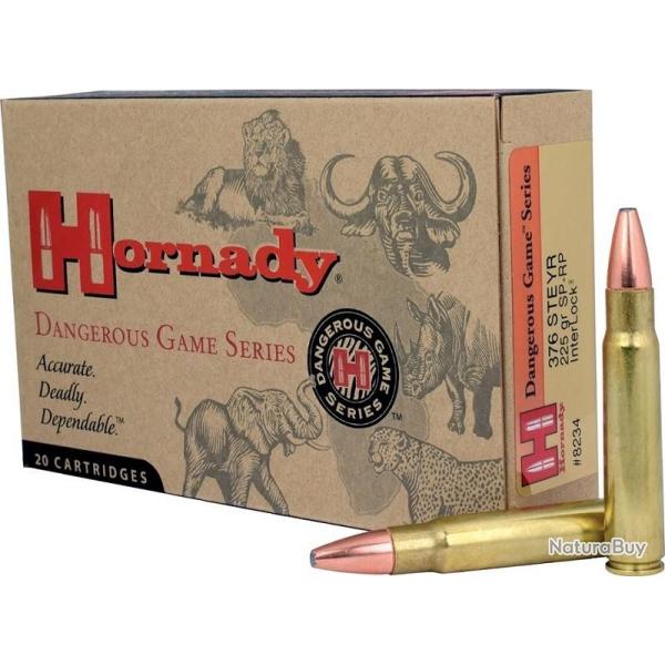 BOITE DE 20 CARTOUCHES HORNADY 376 STEYR 225 GR 8234