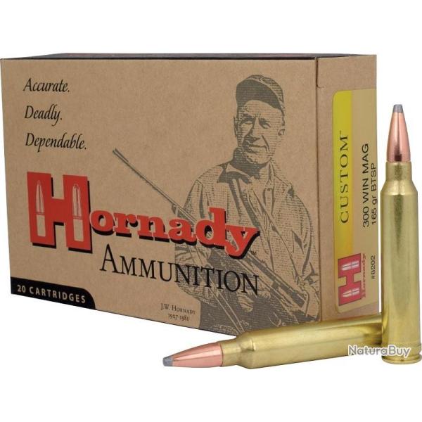 BOITE DE 20 CARTOUCHES HORNADY 300 WIN MAG 165 GR BTSP 8202