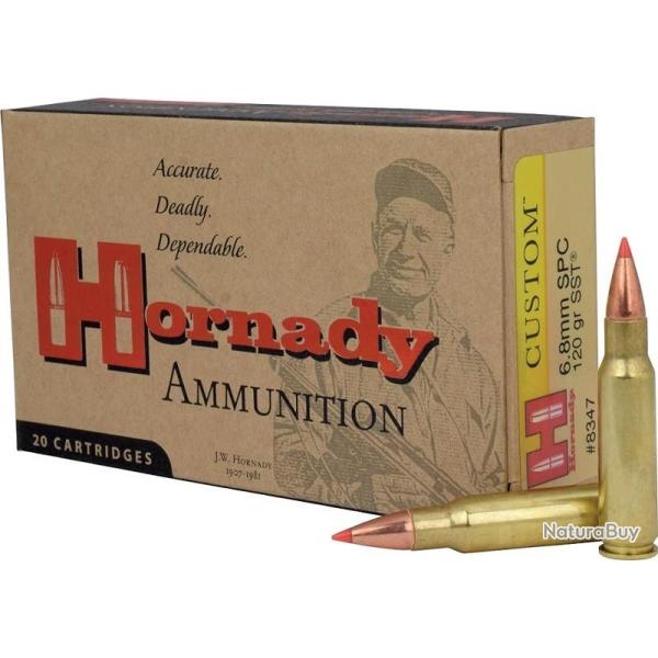 BOITE DE 20 CARTOUCHES HORNADY 6.8MM SPC 120 GR SST 8347