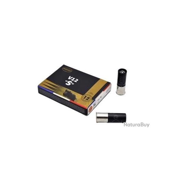 BOITE 5 CARTOUCHES V12 'S' DEMI-BLINDEE 25.7G+