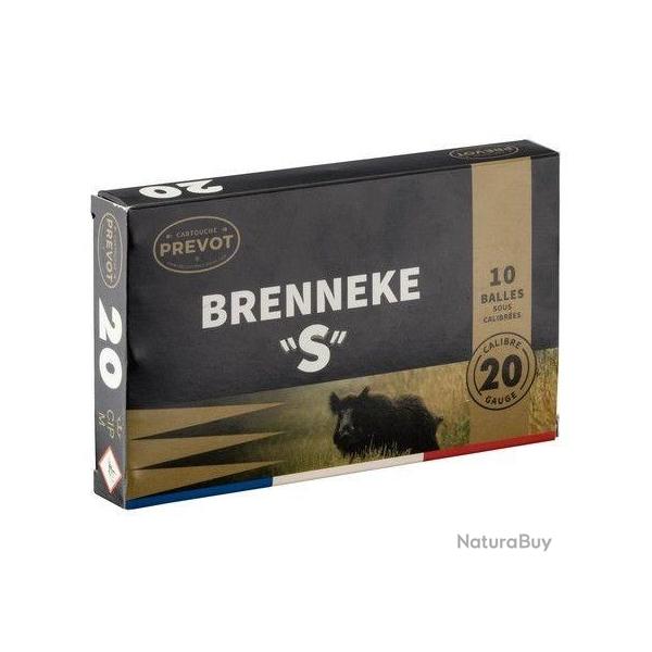 BOITE 10 CARTOUCHES BRENNEKE CAL.20+