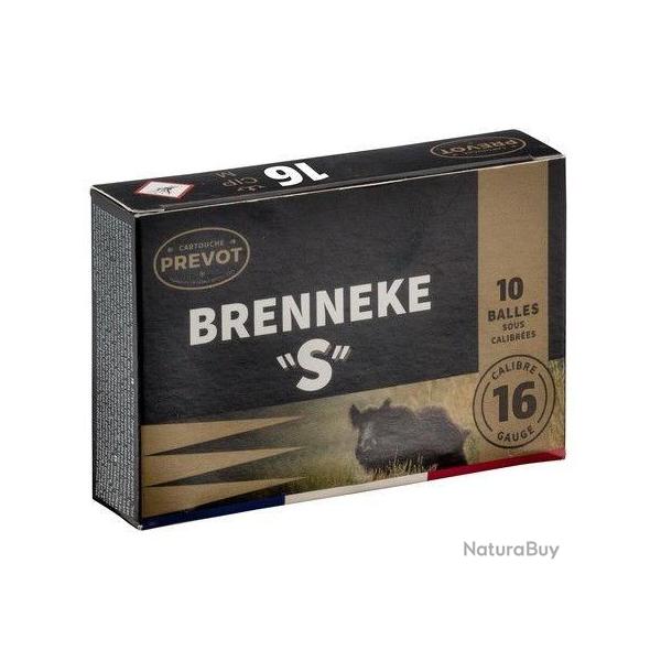 BOITE 10 CARTOUCHES BRENNEKE CAL.16+