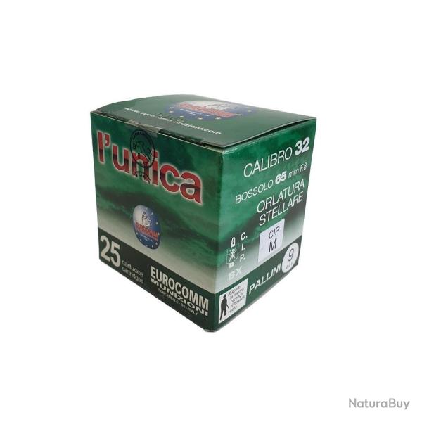 CARTOUCHES L'UNICA 32/65PC 14MM PL 9+