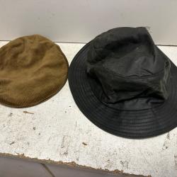 Chapeau huile + casquette de chasse