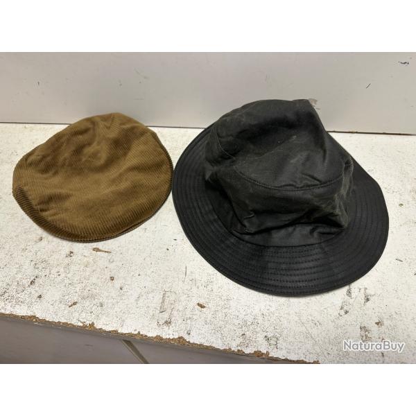 Chapeau huile + casquette de chasse