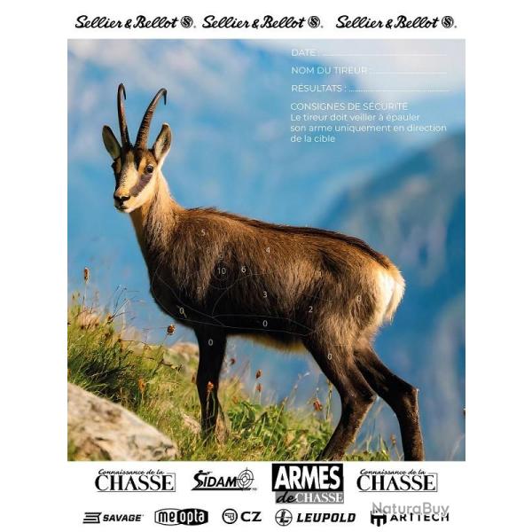 CIBLE CHAMOIS PELLICULEE 60�80+