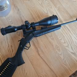 ROSSI "montenegro" carabine 22LR. +lunette et silencieux...&eacute;tat neuf.