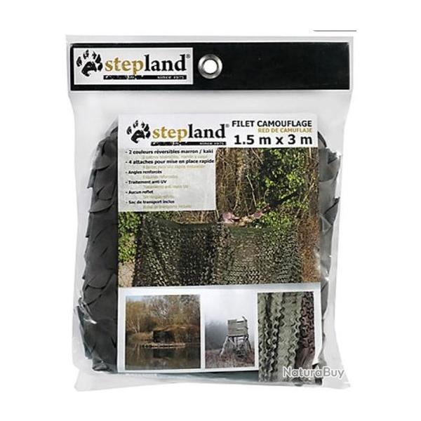 Filet camo kaki marron 1.5 x 3 m Stepland