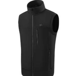 Gilet Chauffant Noir Softshell &Eacute;tanche avec Batterie 10 000 mAH Taille au Choix...ENCHERE 1 EURO