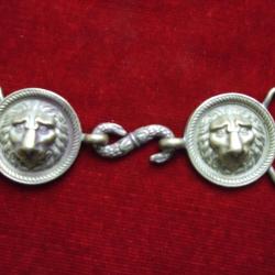 Boucle d'Officier Second Empire " t&ecirc;te de lion " . ( collection ) .