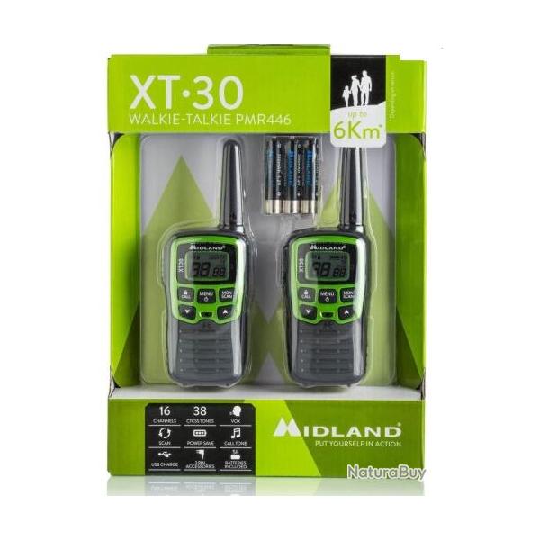 Paire de talkies walkies XT30 PMR 446 Talkies Walkies XT.30 Midland