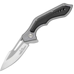 Couteau Hibben Hurricane Lame Acier D2 Manche Acier/G10 Noir Framelock GH5080D2