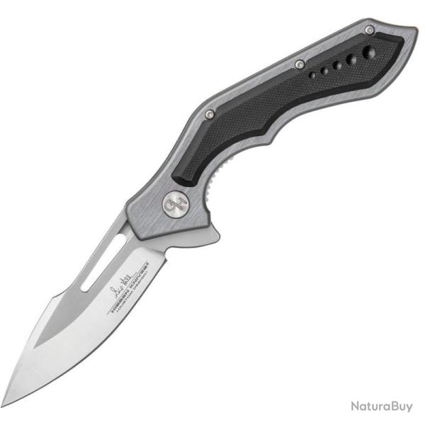 Couteau Hibben Hurricane Lame Acier D2 Manche Acier/G10 Noir Framelock GH5080D2