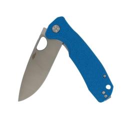 Couteau Honey Badger Knives Drop Point Medium Lame Acier D2 Manche FRN Bleu Liner Lock HB1058