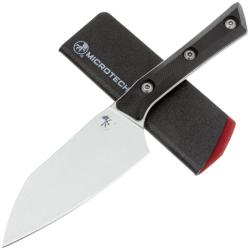 Couteau Santoku Microtech 10,7 cm Lame Acier M390MK Manche G10 Noir USA MCT330010BK