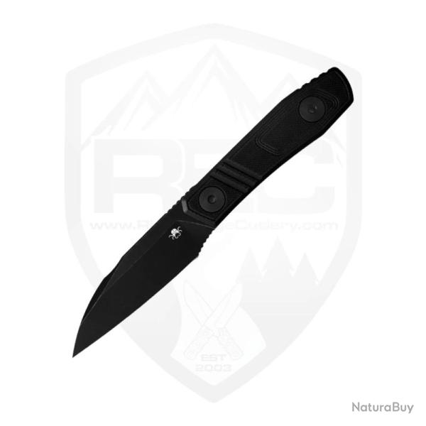 Couteau Fixe Klaken Phantom Lame Acier 14C28N Manche G10 Noir �tui Kydex KKNZ068BK