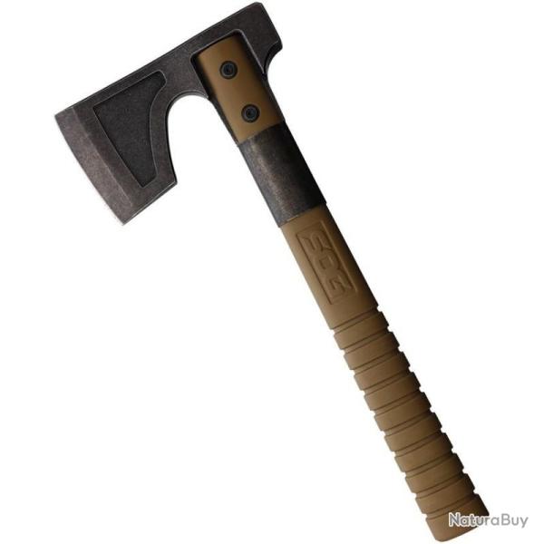 Hache SOG Camp Axe Tan Lame Acier Inox Manche GRN tan Etui GRN SOGCH1003CP