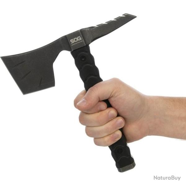 Hache SOG Warfighter Axe Lame Acier 3Cr13MoV Manche G10 noir Etui ABS SOG32500143