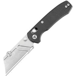 Couteau TRIVISA Puppy Utility Crossbar Lock Lame Acier SK5 Manche Micarta Noir TVTG01BM