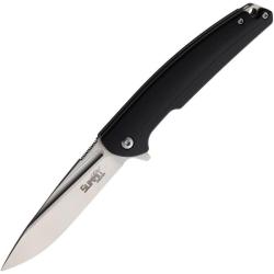 Couteau Summit Gear Lame Acier Inoxydable Manche G10 Noir Liner Lock SMT006BLK