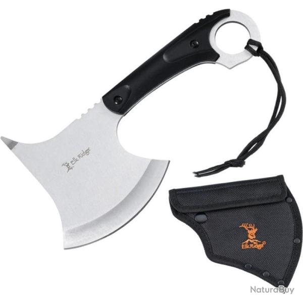 Hache Elk Ridge Tomahawk Lame Acier 3Cr13MoV Manche Nylon Noir ER2AXEBK