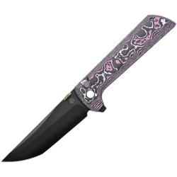Couteau North Mountain Blade Chop 2 Lame Acier SLD-Magic Manche Carbone Button Lock NMB2406GLCFD
