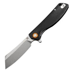 Couteau Artisan Cutlery Tomahawk G10 Checkered Lame Acier D2 Manche G10 Linerlock ATZ1815PSBKC