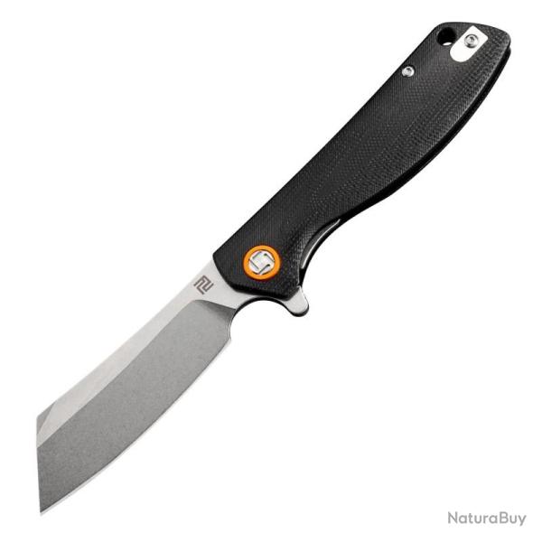 Couteau Artisan Cutlery Tomahawk G10 Checkered Lame Acier D2 Manche G10 Linerlock ATZ1815PSBKC