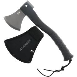 Hache Schrade Bedrock Axe T&ecirc;te Acier 3Cr13 Manche Caoutchouc &Eacute;tui SCH1182500