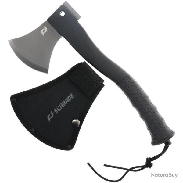 Hache Schrade Bedrock Axe T�te Acier 3Cr13 Manche Caoutchouc �tui SCH1182500
