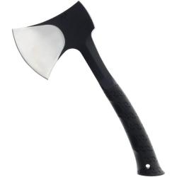 Hachette Schrade Bedrock Camp Axe T&ecirc;te Acier 3Cr13 Manche Caoutchouc &Eacute;tui SCH1182499