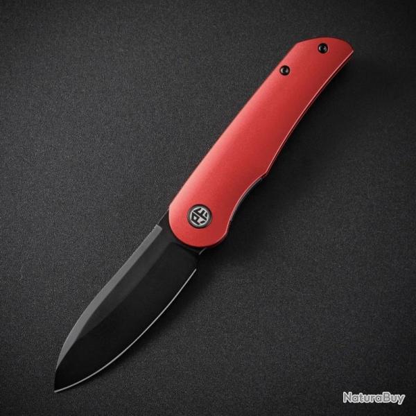 Couteau Petrified Fish El Camino Liner Lock Lame Acier N690 Stonewash Manche Aluminium PFKE16RADW