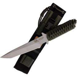 Couteau Linton Cutlery Survie Lame Acier Inox Manche Cordon Etui Nylon L91011A