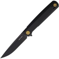 Couteau Pliant Real Steel G-Frame Lame Acier N690 Manche Titane Noir Frame Lock RS7874GB