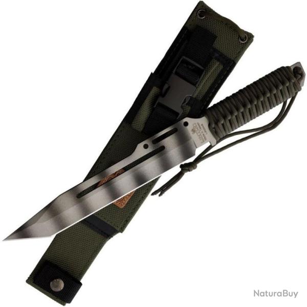 Couteau Linton Cutlery Tanto Lame Acier 3Cr13 Manche Corde �tui Nylon L90008S