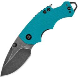Couteau Kershaw Shuffle KS8700TEALBW Lame 8Cr13MoV BlackWash Manche GRN Teal Liner Lock