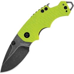 Couteau Kershaw Shuffle KS8700LIMEBW Lame 8Cr13MoV BlackWash Manche GRN Vert Citron Liner Lock