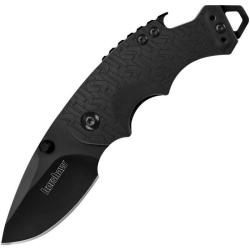Couteau Kershaw Shuffle KS8700BLK Lame 8Cr13MoV BlackWash Manche GRN Noir Liner Lock
