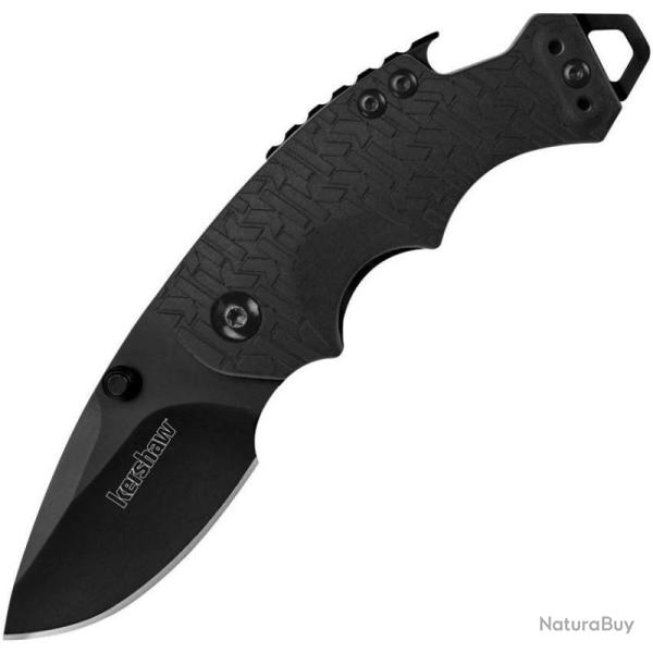 Couteau Kershaw Shuffle KS8700BLK Lame 8Cr13MoV BlackWash Manche GRN Noir Liner Lock