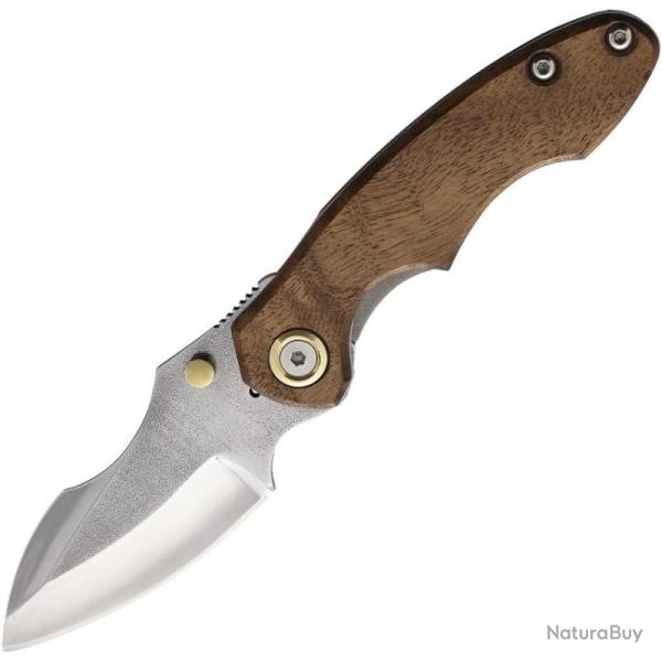 Couteau Pliant Leader Knives Fuga F111 Lame Acier 4116 Manche Noyer Linerlock LDKF111