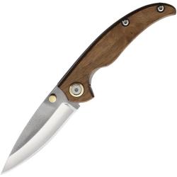 Couteau Pliant Leader Knives Fuga F109 Lame Acier 4116 Manche Noyer Linerlock LDKF109