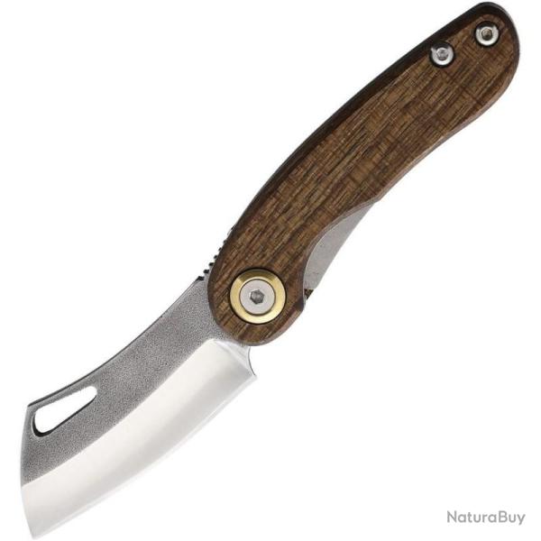 Couteau Pliant Leader Knives Fuga F104 Lame Acier 4116 Manche Noyer Linerlock LDKF104