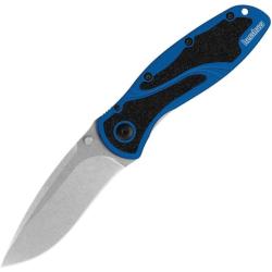 Couteau Kershaw Blur MagnaCut Stonewash Manche Alu Bleu Trac-Tec Liner Lock SpeedSafe KS1670NBMAG