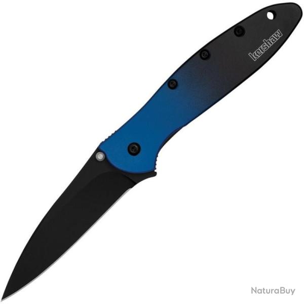 Couteau Kershaw Leek MagnaCut Oxide Noir Manche Alu Bleu Noir Gradient SpeedSafe Made KS1660GBLUBK