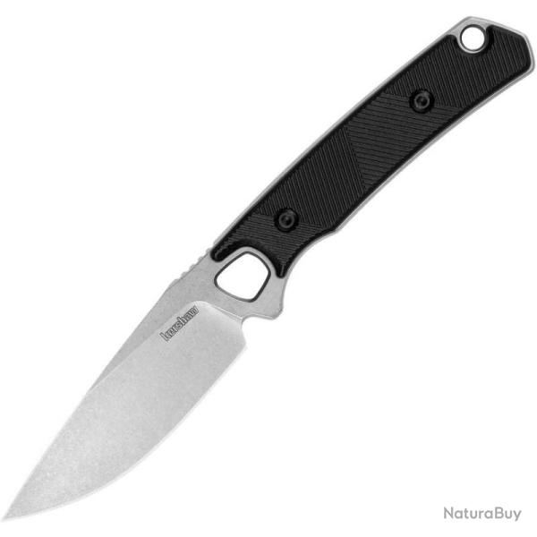 Couteau Kershaw Steppe Lame D2 Stonewash Drop Point Manche Polypropyl�ne Caoutchout� Full KS2048