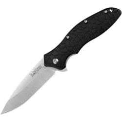 Couteau Kershaw Oso Sweet Lame 8Cr13MoV Satin Drop Point Manche GRN Noir Liner Lock SpeedSafe KS1830